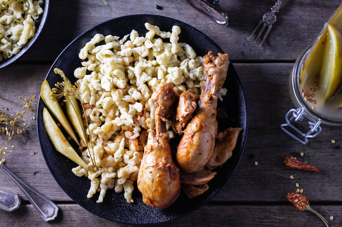 Light and easy chicken paprikash