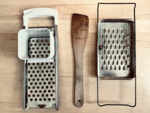 egg noodle makers and wooden spatula